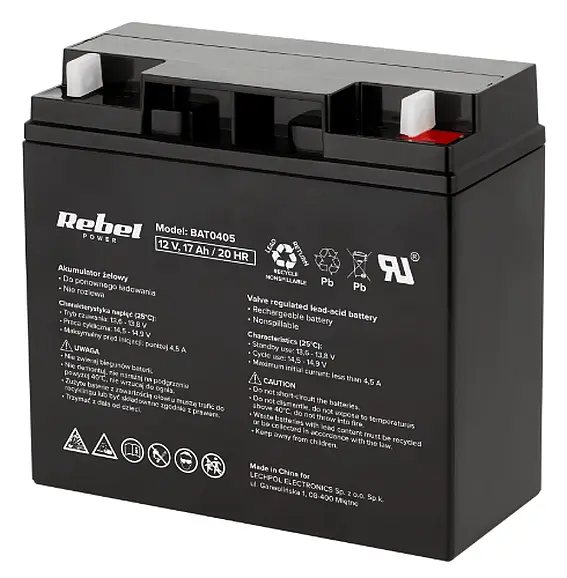 Akumulator żelowy 12V 17 Ah BAT0405